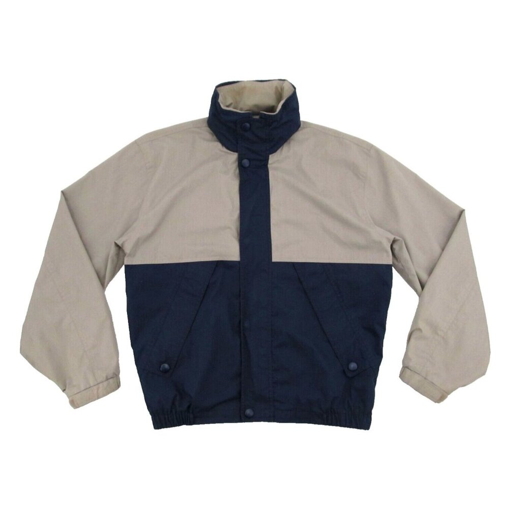 Vtg 90s California Outerwear Jacket Mens Medium Lined Vented Lightweight Hooded